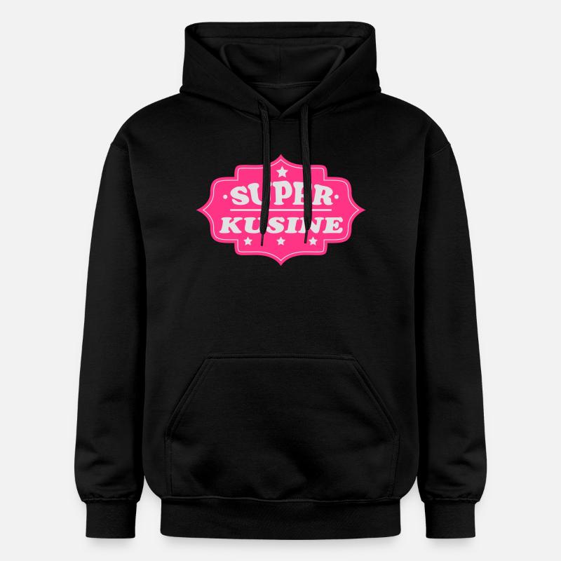 Super kusine - Sweat à capuche Softstyle® Gildan Unisexe - noir