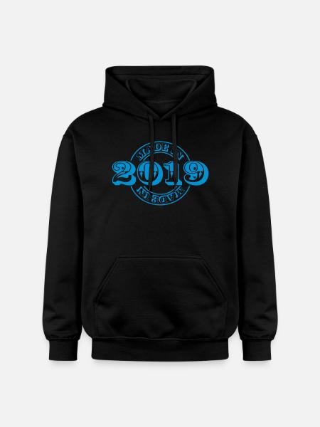 made in 2019 m1k2 - Gildan Unisex Softstyle® Midweight Hoodie - black