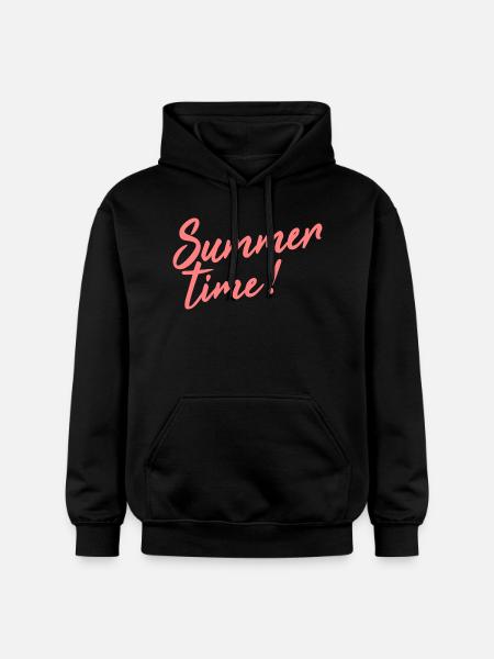 summer time - Gildan Unisex Softstyle® Midweight Hoodie - Schwarz