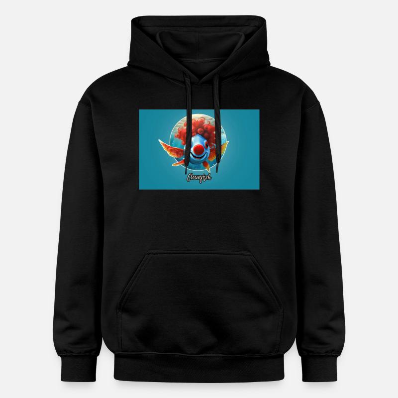 Pun ambiguous german expression - Clownfisch - Gildan Unisex Softstyle® Midweight Hoodie - Schwarz