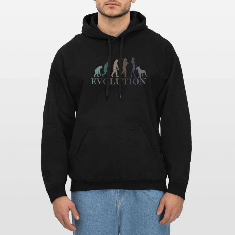 Evolution Great Dane Kvinde Retro Minimalisme Gildan Softstyle® Midweight unisex-hoodie