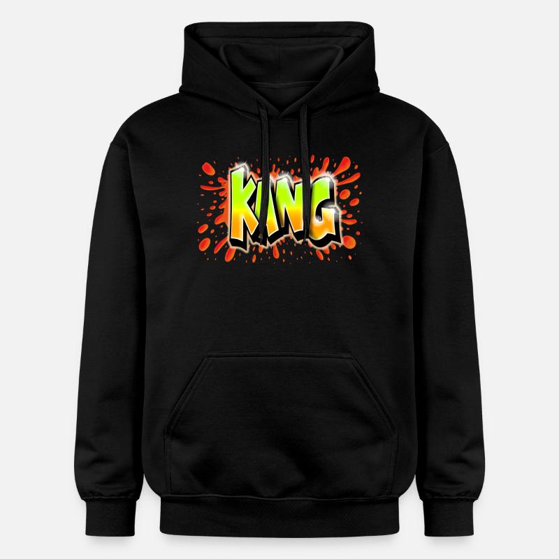 KANG GRAFFITI NAME PRINT - Sweat à capuche Softstyle® Gildan Unisexe - noir