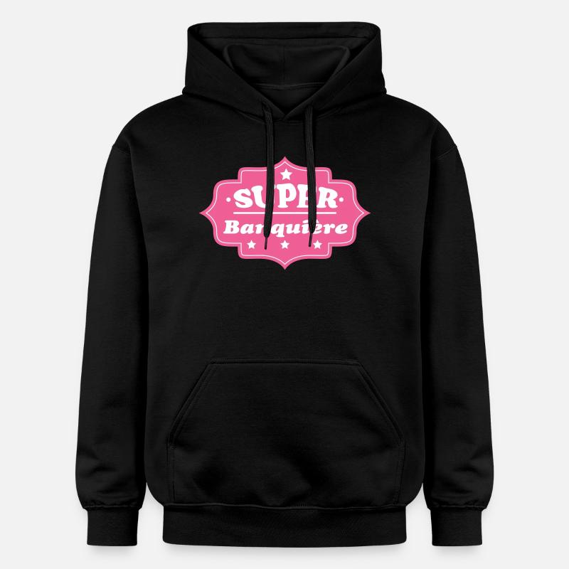 SUPER Banquière - Sweat à capuche Softstyle® Gildan Unisexe - noir