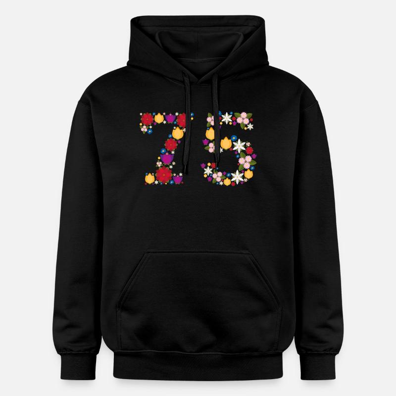 Fleurs 75 - Sweat à capuche Softstyle® Gildan Unisexe - noir