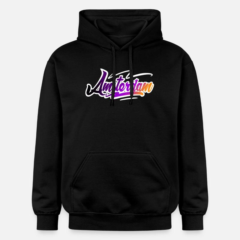 Amsterdam - Sweat à capuche Softstyle® Gildan Unisexe - noir