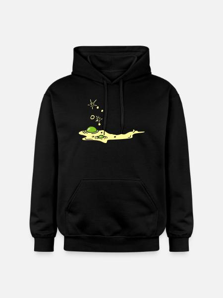 Slime goo / Schleim (2c) - Gildan Unisex Softstyle® Midweight Hoodie - black