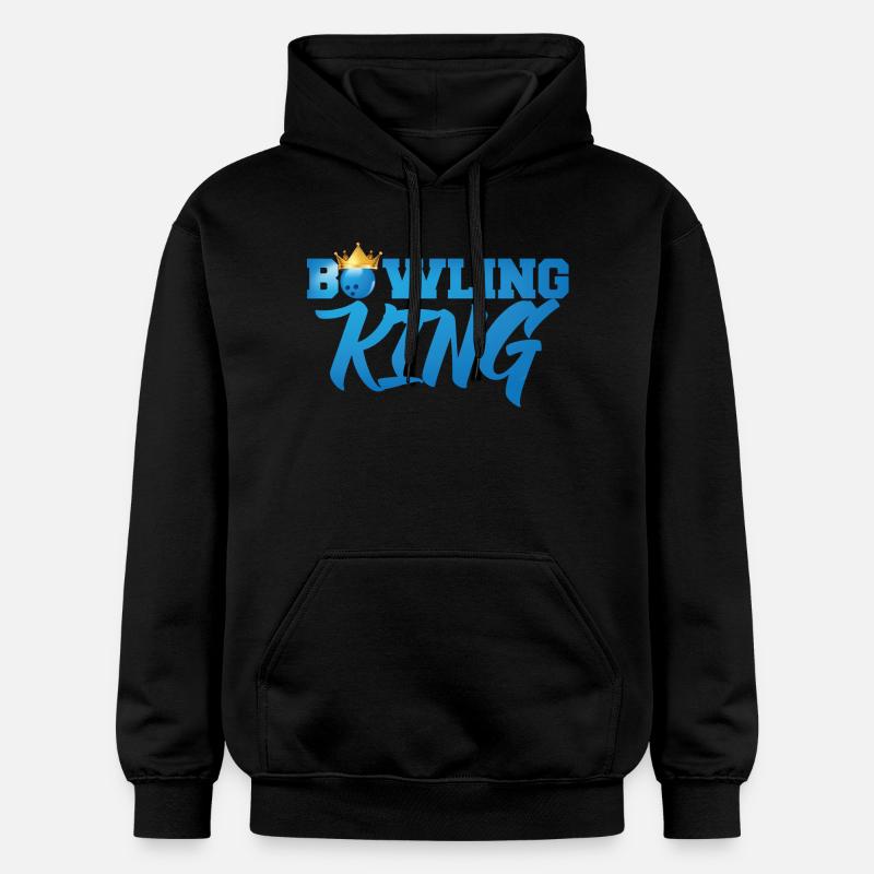 Bowling / Bowler: Bowling Roi - Sweat à capuche Softstyle® Gildan Unisexe - noir