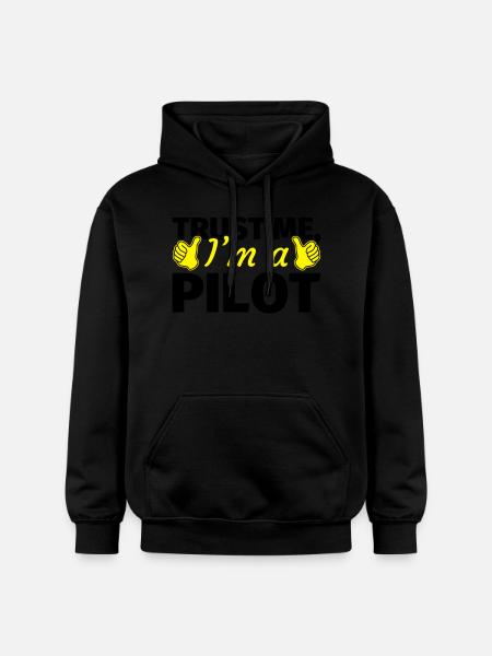 Trust me I'm a Pilot - Gildan Unisex Softstyle® Midweight Hoodie - black