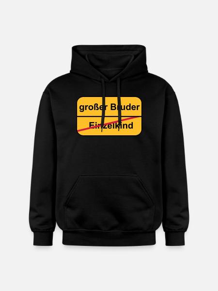 großer Bruder - Gildan Unisex Softstyle® Midweight Hoodie - Schwarz