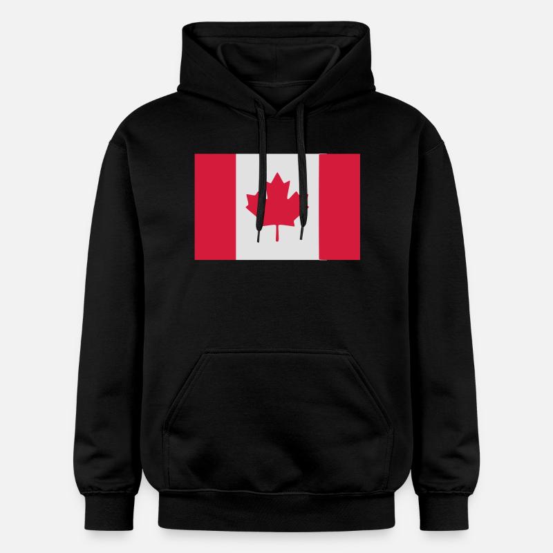 Drapeau Canada - Flag Canada - Sweat à capuche Softstyle® Gildan Unisexe - noir