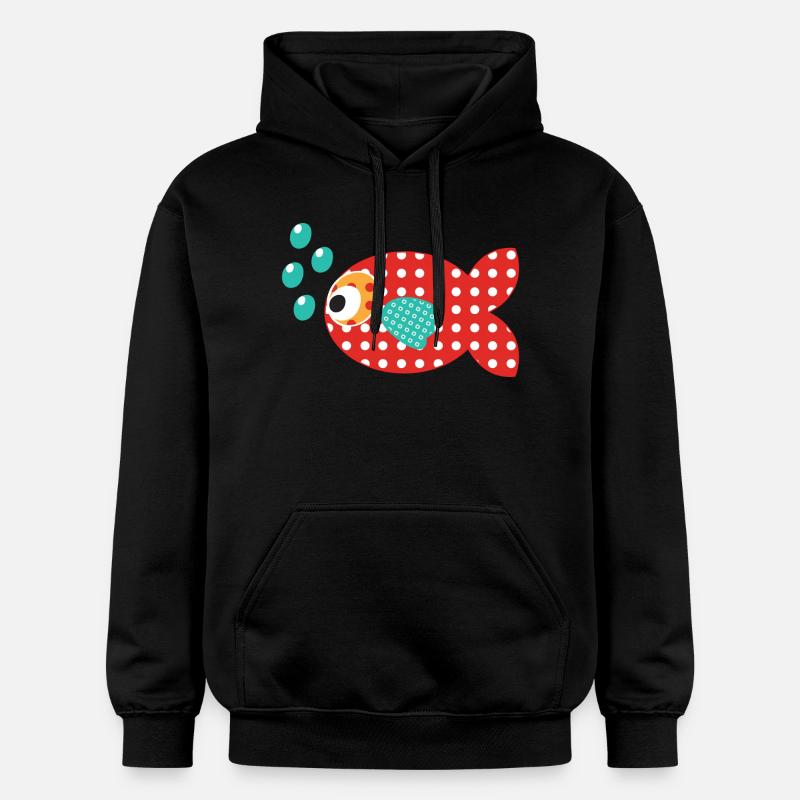 poisson - Sweat à capuche Softstyle® Gildan Unisexe - noir