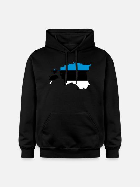 Estland - Gildan Unisex Softstyle® Midweight Hoodie - Schwarz