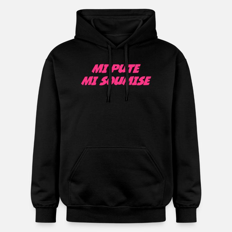 Mi Pute Mi Soumise - Sweat à capuche Softstyle® Gildan Unisexe - noir