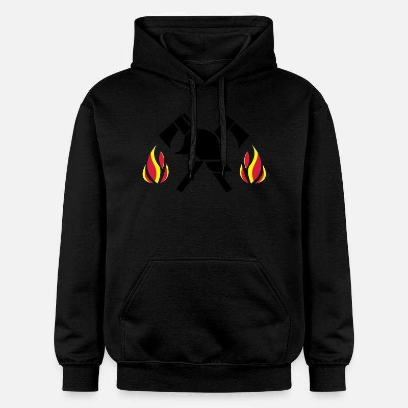 firefighter - Sweat à capuche Softstyle® Gildan Unisexe - noir