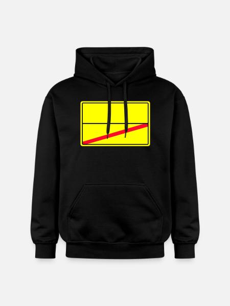 place-name sign - Gildan Unisex Softstyle® Midweight Hoodie - black