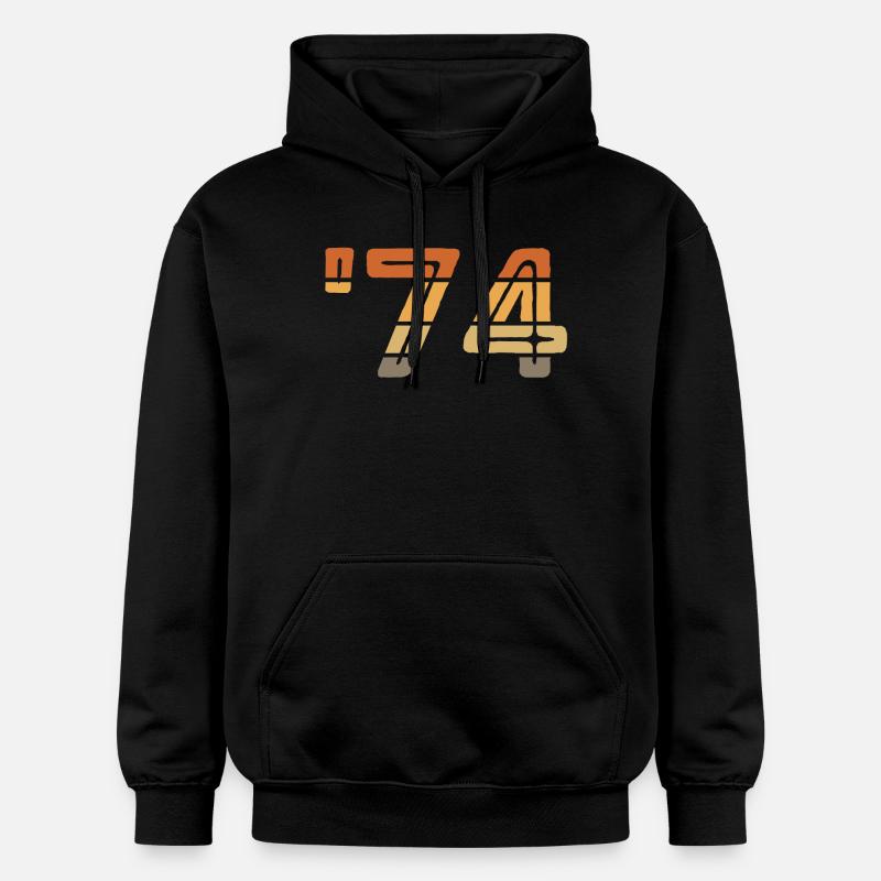 Année 1974 - '74 - Sweat à capuche Softstyle® Gildan Unisexe - noir