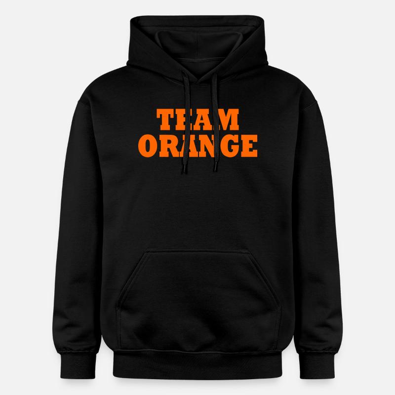 Team orange - Sweat à capuche Softstyle® Gildan Unisexe - noir