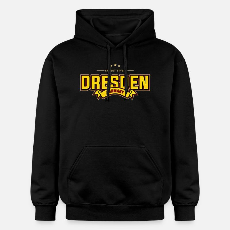 Dresde - Sweat à capuche Softstyle® Gildan Unisexe - noir