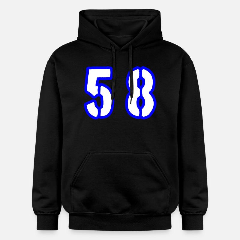 58 Symbole numérique - Sweat à capuche Softstyle® Gildan Unisexe - noir