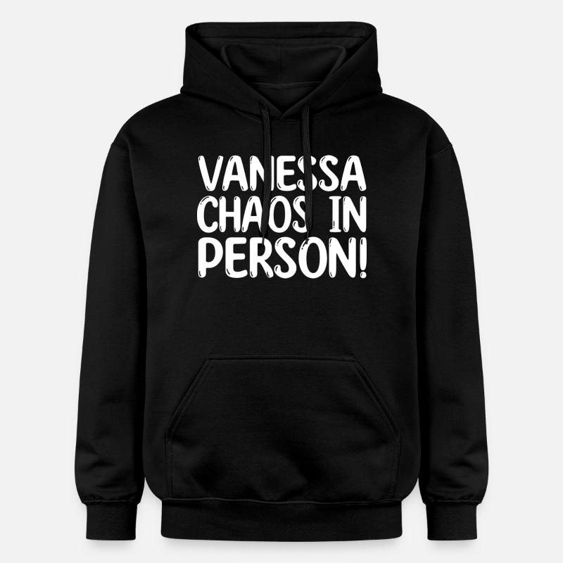 Prénom Vanessa - Sweat à capuche Softstyle® Gildan Unisexe - noir