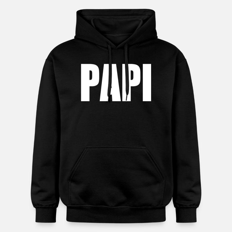 Papi - Sweat à capuche Softstyle® Gildan Unisexe - noir