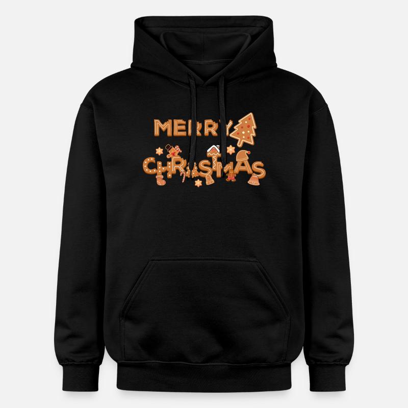 Biscuit Joyeux Noël - Sweat à capuche Softstyle® Gildan Unisexe - noir