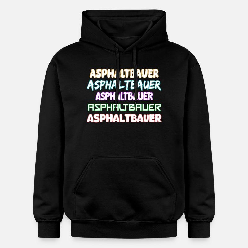 Constructeur d’asphalte comme métier - Sweat à capuche Softstyle® Gildan Unisexe - noir