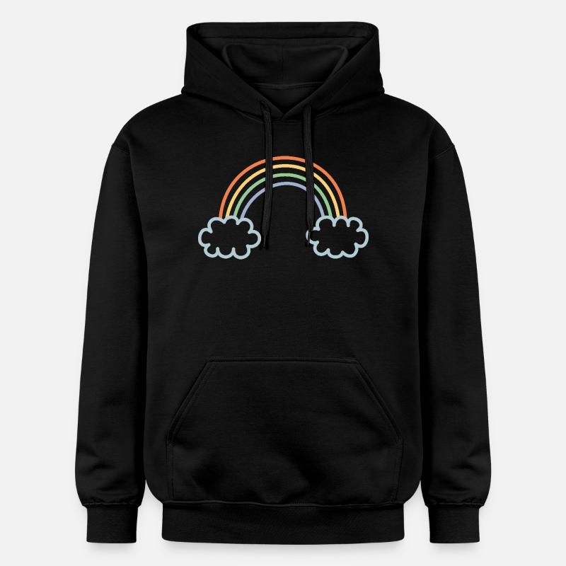 Teint arc-en-ciel - Sweat à capuche Softstyle® Gildan Unisexe - noir