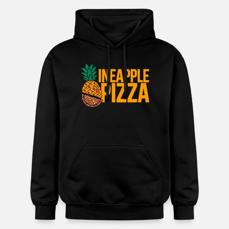 Pizza à l’ananas - Sweat à capuche Softstyle® Gildan Unisexe - noir