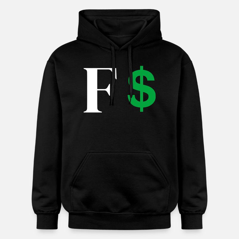 Lettre f dollar - Sweat à capuche Softstyle® Gildan Unisexe - noir