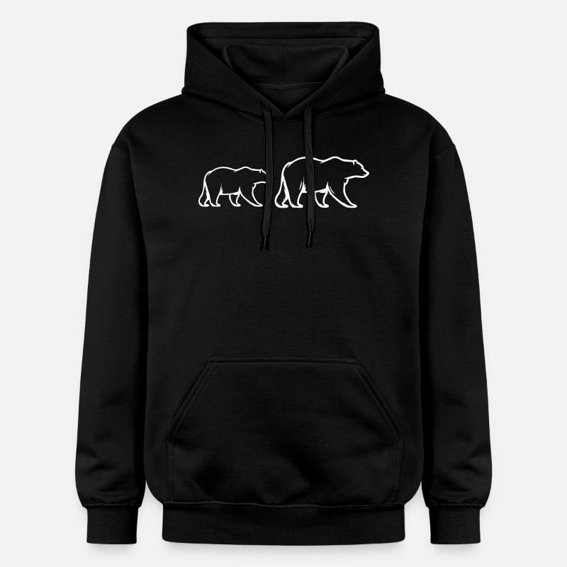 baeren 2 - Gildan Unisex Softstyle® Midweight Hoodie - Schwarz