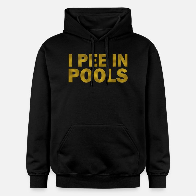 Je fais dans les piscines - Sweat à capuche Softstyle® Gildan Unisexe - noir