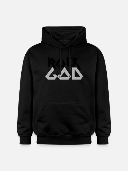 ROCK GOD - Gildan Unisex Softstyle® Midweight Hoodie - Schwarz