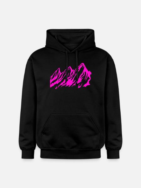 Berge - Berg - Gildan Unisex Softstyle® Midweight Hoodie - Schwarz