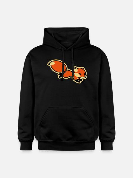 Fox - Gildan Unisex Softstyle® Midweight Hoodie - Schwarz