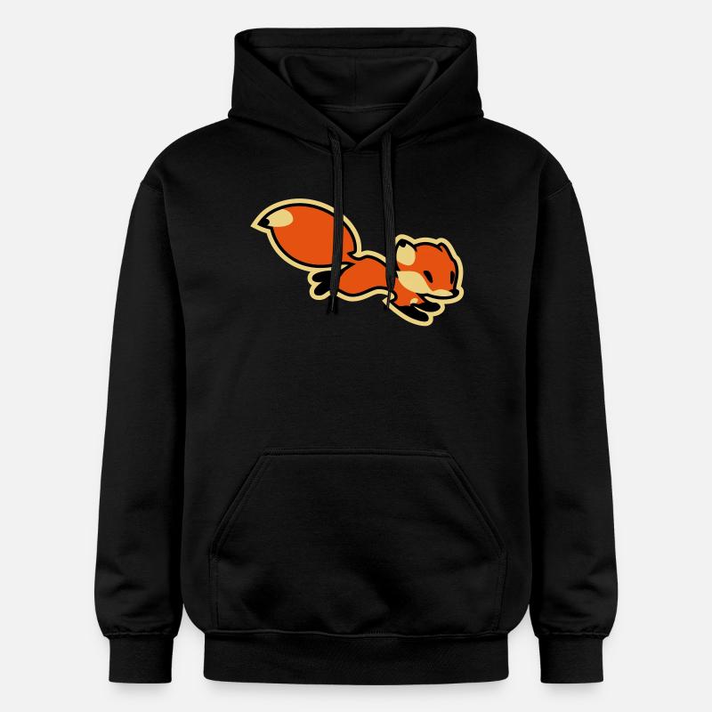 Fox - Gildan Unisex Softstyle® Midweight Hoodie - Schwarz