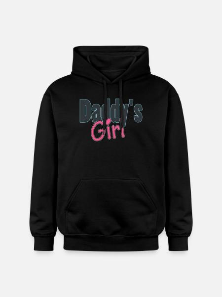 daddy's girl - Gildan Unisex Softstyle® Midweight Hoodie - black