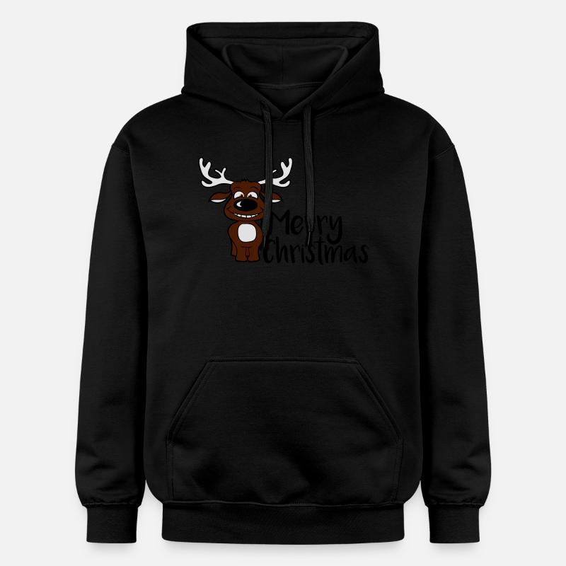 Joyeux Noël Moose - Sweat à capuche Softstyle® Gildan Unisexe - noir