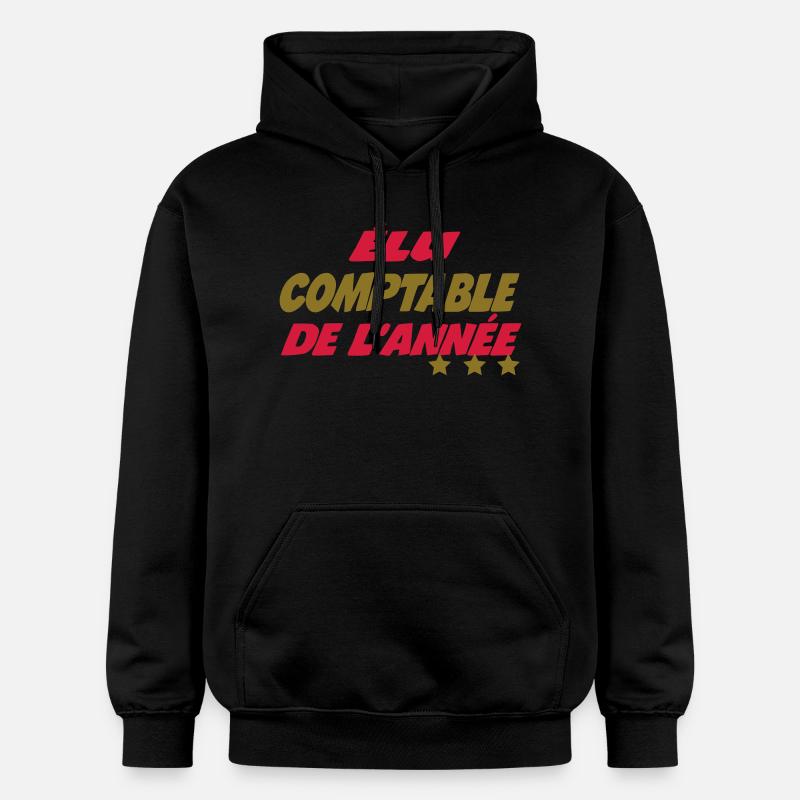Elu comptable de l'année - Sweat à capuche Softstyle® Gildan Unisexe - noir