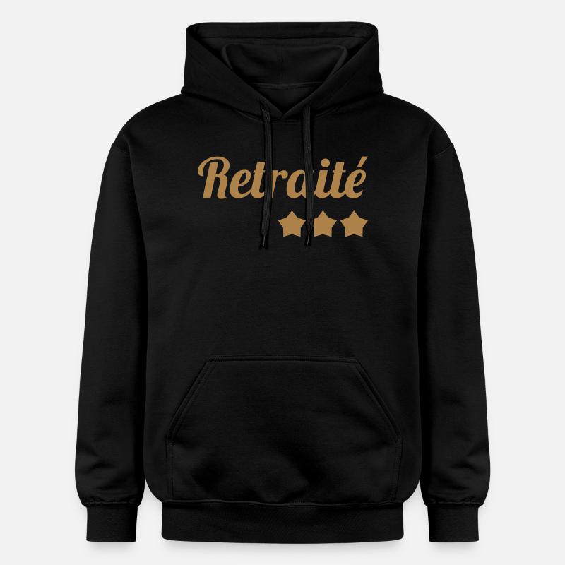 retraite / retraité / retraitée / pension - Sweat à capuche Softstyle® Gildan Unisexe - noir