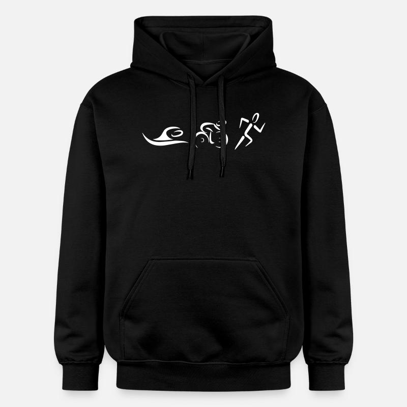 Triathlon - Sweat à capuche Softstyle® Gildan Unisexe - noir