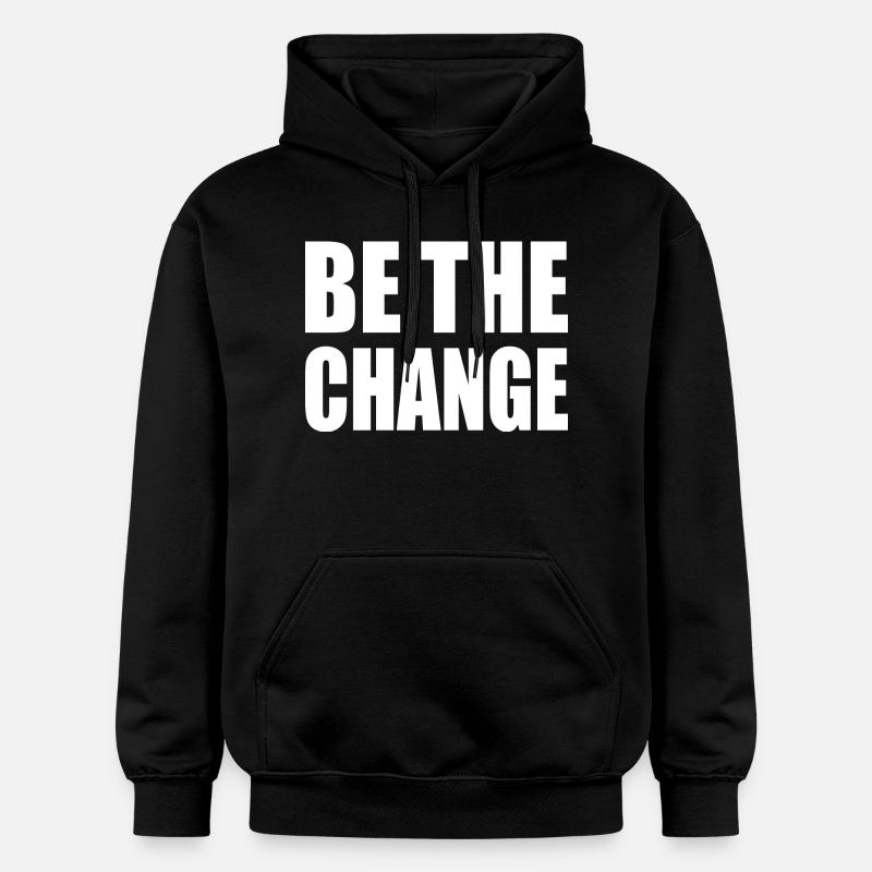 be the change - Sweat à capuche Softstyle® Gildan Unisexe - noir