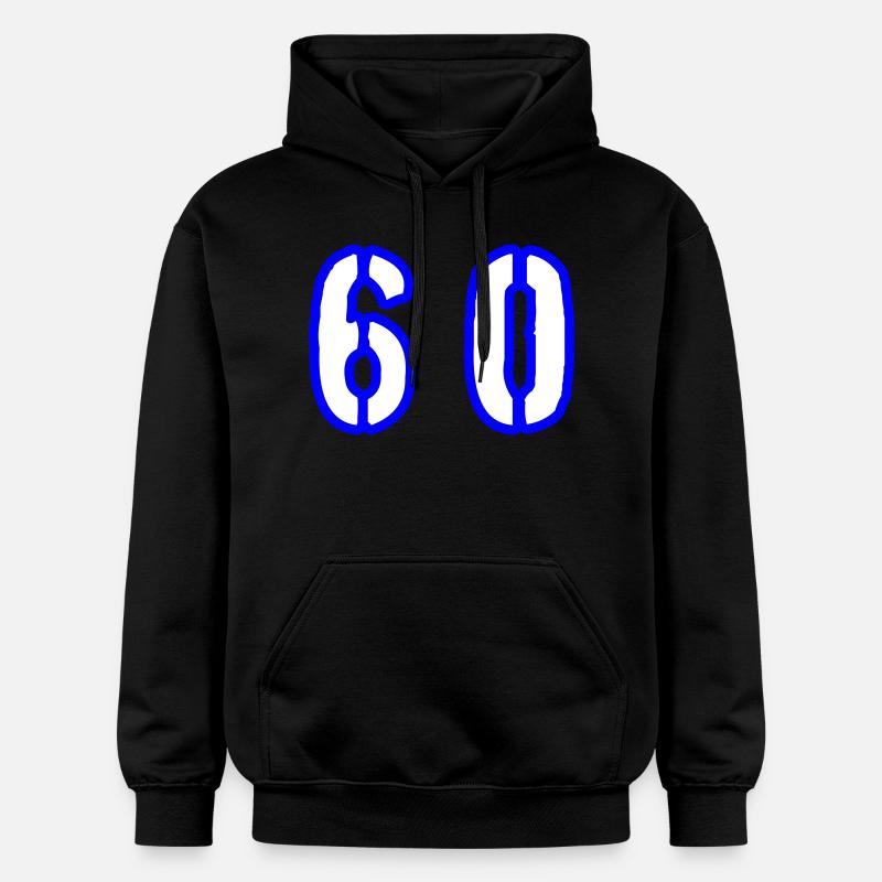 60 Symbole numérique - Sweat à capuche Softstyle® Gildan Unisexe - noir