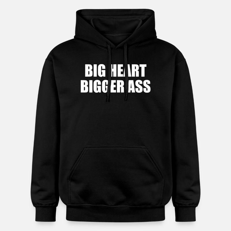 Big heart bigger ass - Sweat à capuche Softstyle® Gildan Unisexe - noir