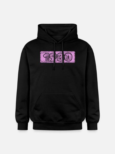 Year 1980 - Gildan Unisex Softstyle® Midweight Hoodie - black