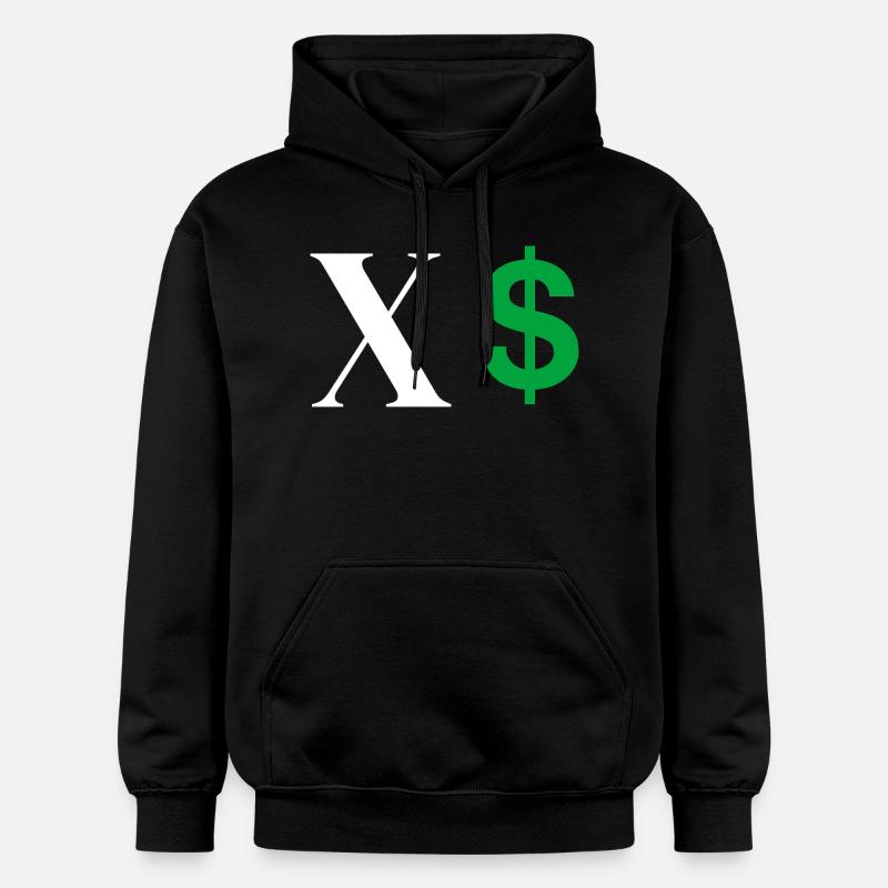 Lettre x dollar - Sweat à capuche Softstyle® Gildan Unisexe - noir