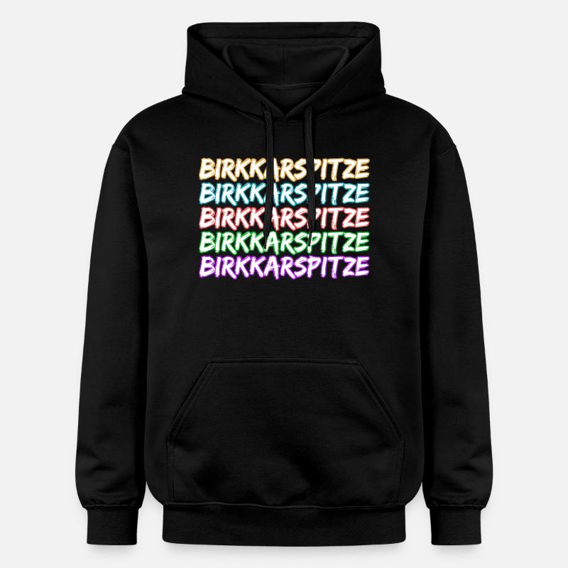 Escalade de la Birkkarspitze - Sweat à capuche Softstyle® Gildan Unisexe - noir