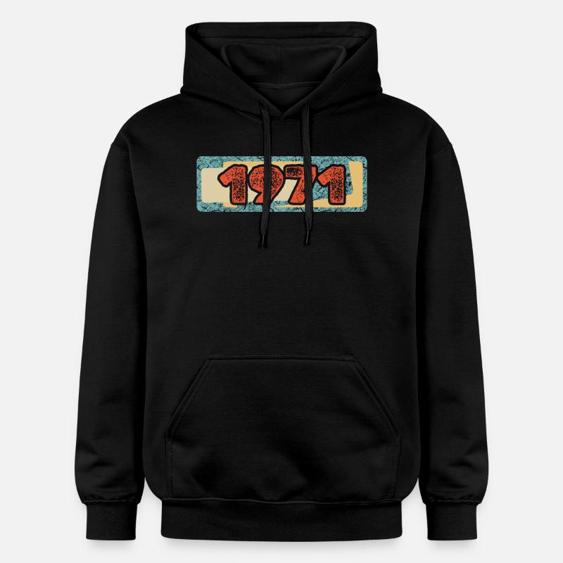 Année 1971 - Sweat à capuche Softstyle® Gildan Unisexe - noir