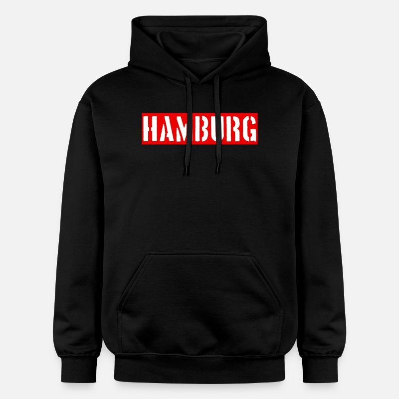 Hambourg - Cité hanséatique - Alster - Elbe - Sweat à capuche Softstyle® Gildan Unisexe - noir