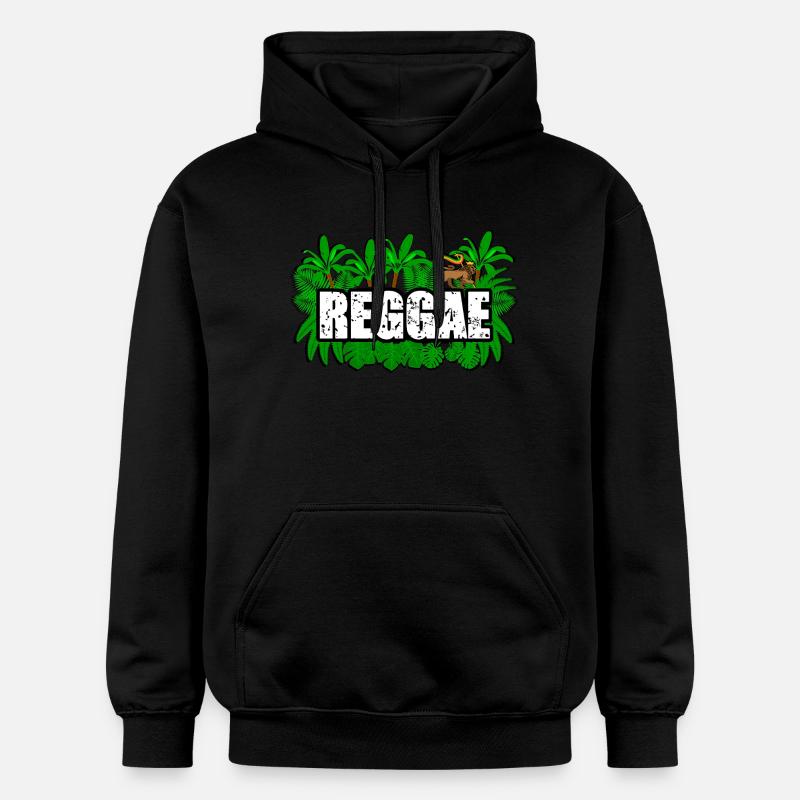 Reggae Lion - Sweat à capuche Softstyle® Gildan Unisexe - noir